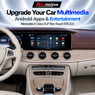 Apple CarPlay Mercedes S-Class W222 X222 A217 C217 NTG 5.5 12.3" Non-Touch Upgrade Touch,Wireless Android Auto,Full-Screen Mirror & Split-Screen Apps,Google Play,360° & Backup Camera Support 