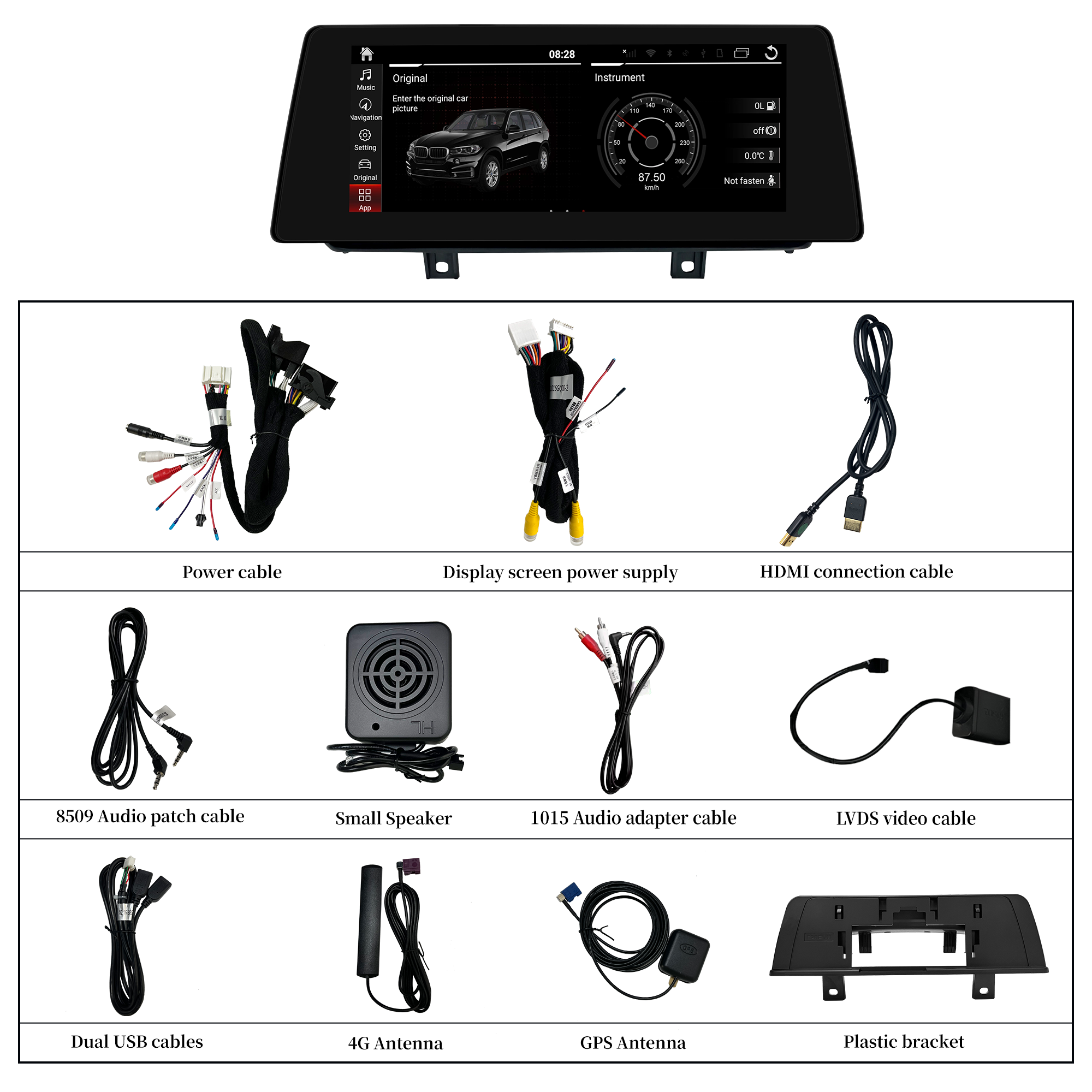 BMW 1&2 Series F20 F21 F22 F23 NBT EVO 12.3" Screen Upgrade | Wireless CarPlay/Android Auto | GPS | Split Screen | Screen Mirror | WiFi Apps | Backup Camera Input