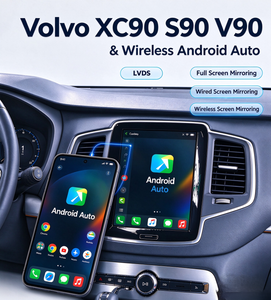 Android Car Head Unit with Wireless CarPlay & Android Auto for Volvo XC90 (2017-2026) Full Screen Mirroring to OME 9" Touch Screen,Built-in GPS Navigation,WiFi,Plug and Play Upgrade Kit 