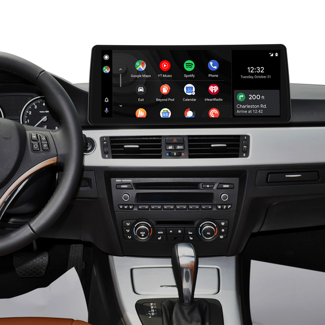 Android Auto E90 E91 E92 E93 Autoradio | 12.3" Touch Screen to Replace OEM Screen with Wireless Apple CarPlay