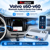 Volvo XC60 S60 V60 Wireless CarPlay Retrofit Adapter | Android Auto Google Play Store, Full-Screen Phone Mirroring, USB-to-HDMI Output, DAB+, 360° & Backup Camera Support