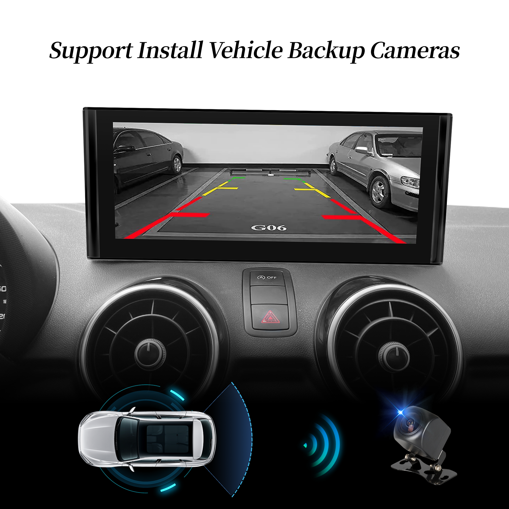 Radio Audi A1 2010-2018 Apple CarPlay | 10.25" Touch Screen to Replace OEM 6.5"Screen With Wireless Android Auto