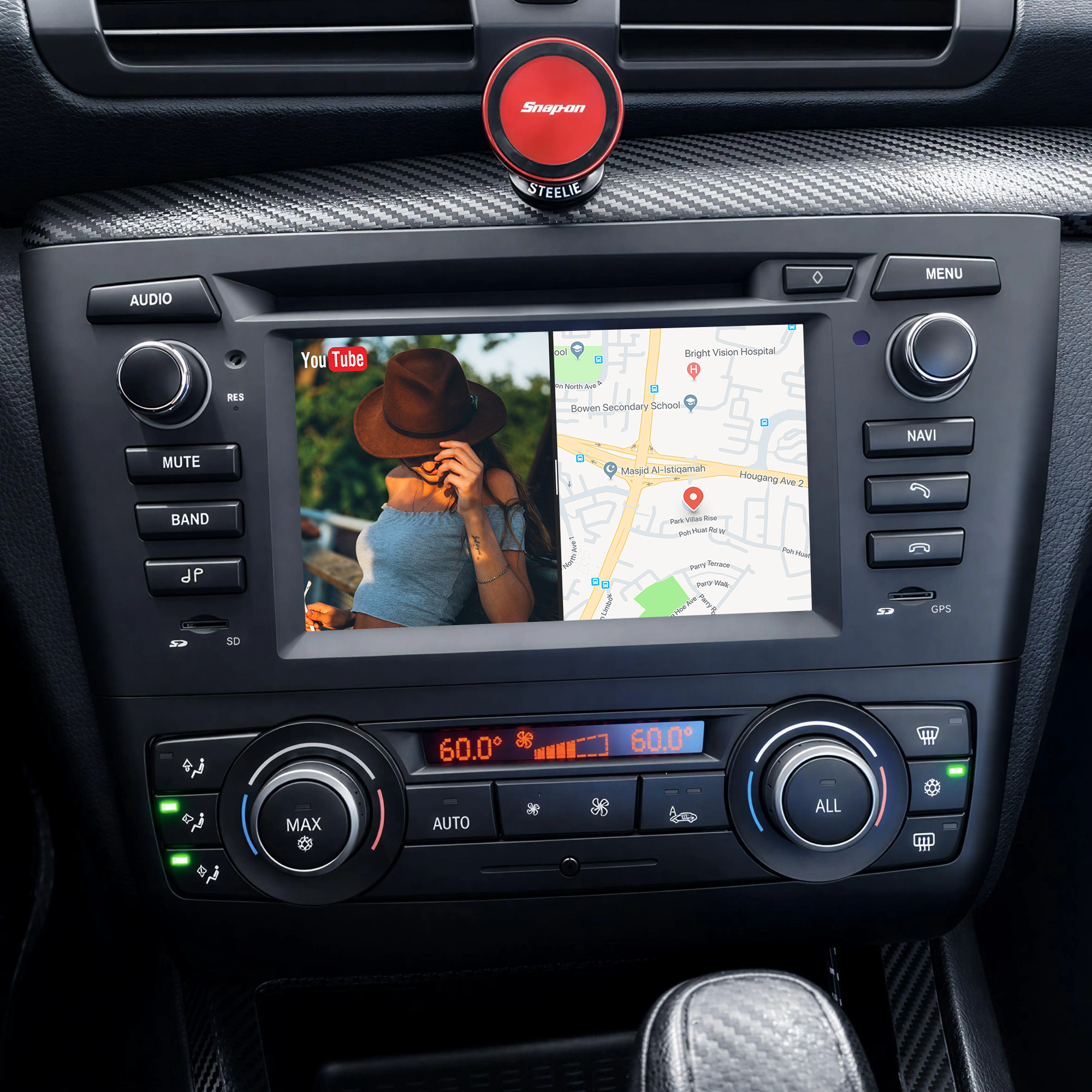 Hualingan HL-8820&nbsp;Automat&nbsp;BMW 1 Series E81 E82 E87 E88&nbsp;Split screen