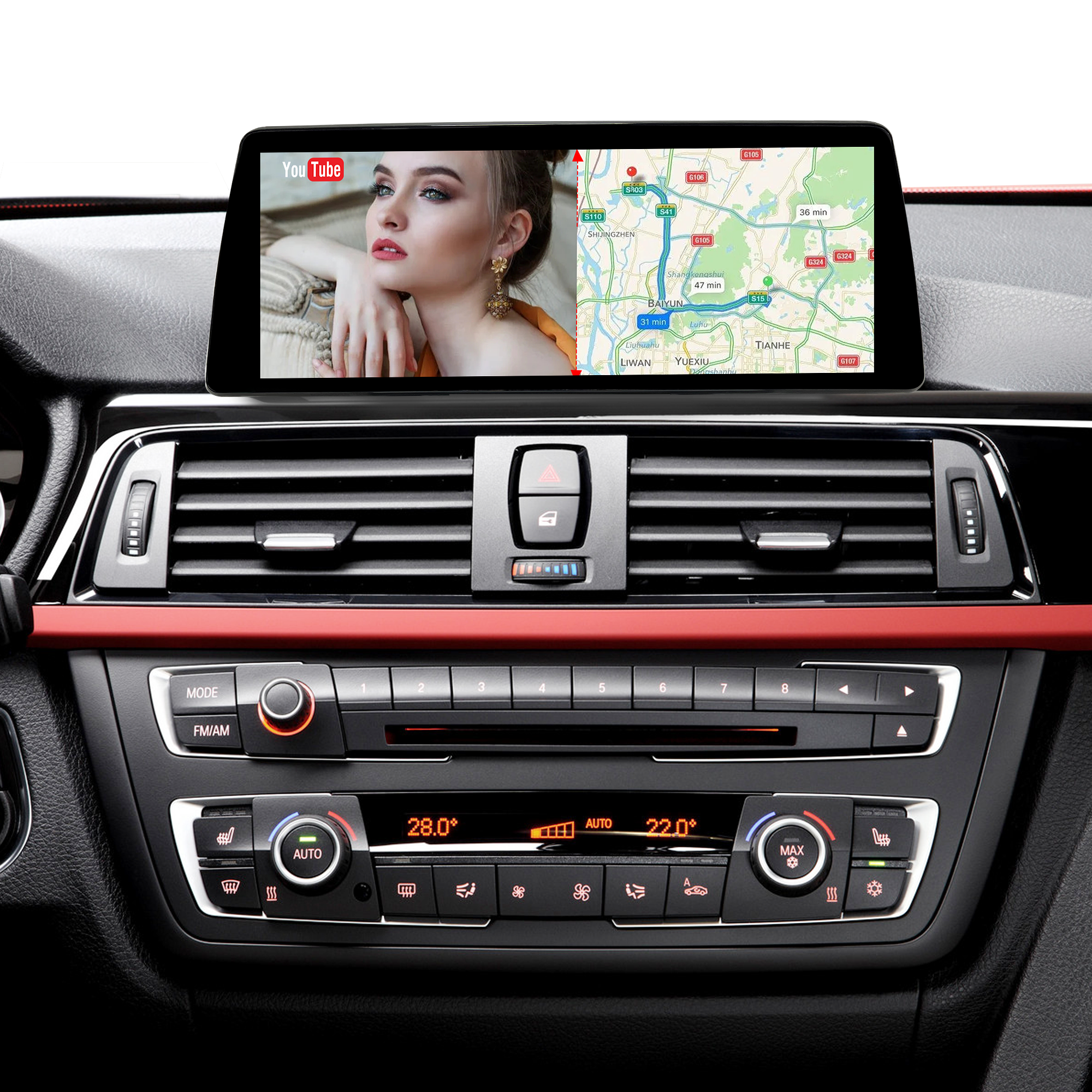 hualingan hla-8830 HLA-1230 BMW F30 F31 F34 F35 F32 F33 F36 split screen