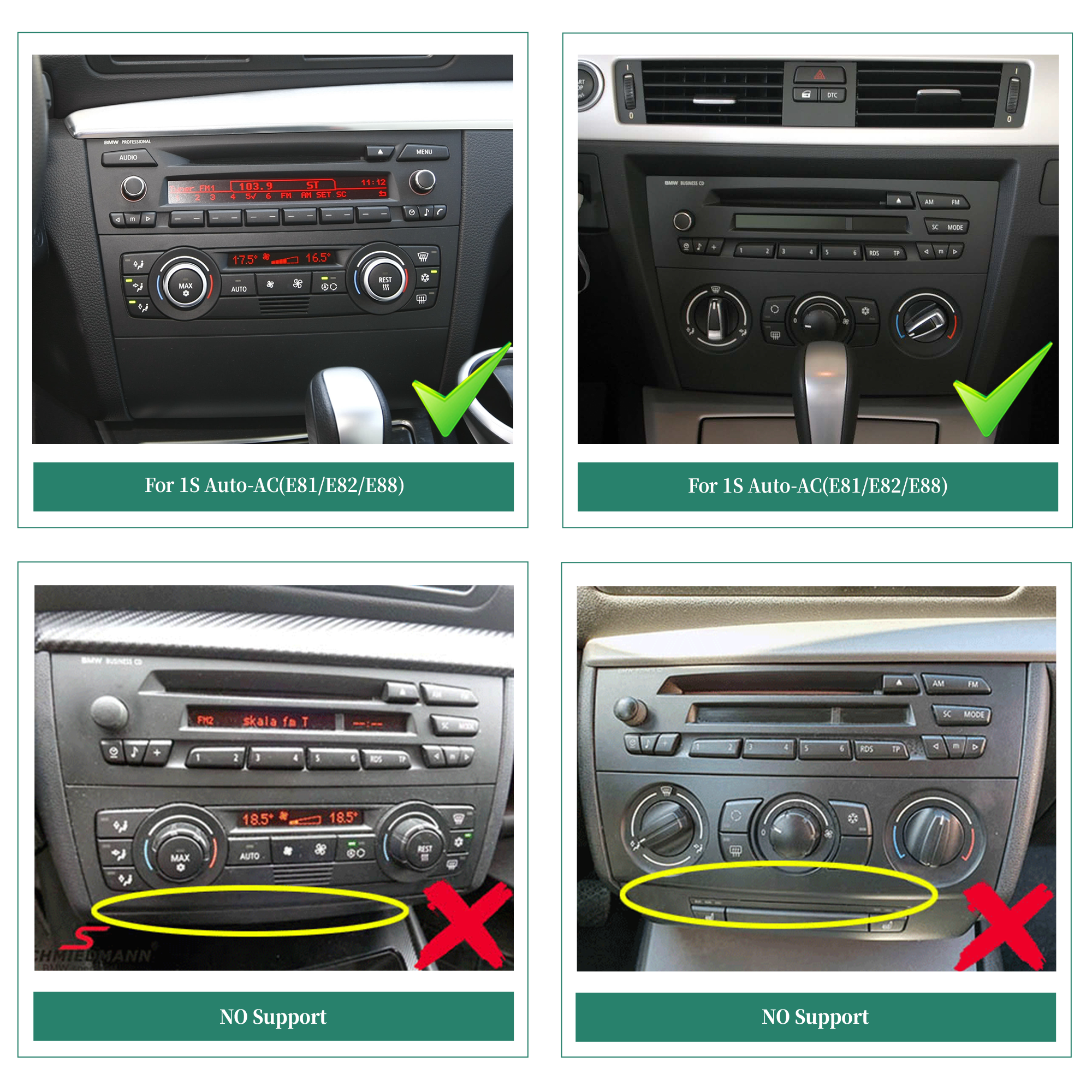 Hualingan HL-8820&nbsp;Automat&nbsp;BMW 1 Series E81 E82 E87 E88&nbsp;Compatible