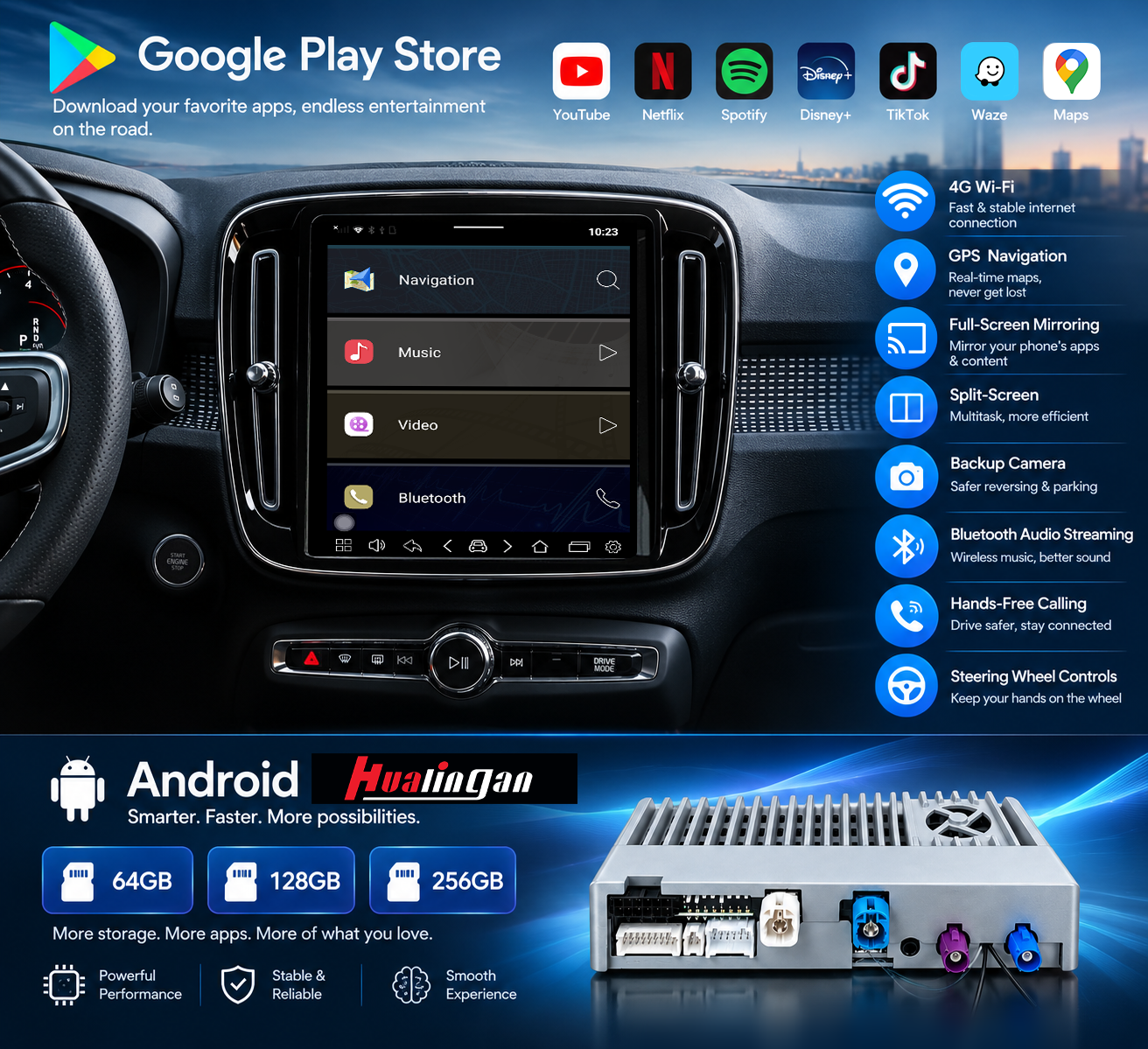 Hualingan HL-601 Volvo XC40 C40 EC40 EX40 Android System