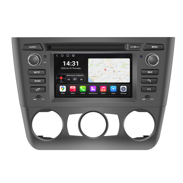 BMW 1 Series Replacement Radio Upgrade for E81 E82 E87 E88 (2004-2011) with 6.2-Inch Android Screen, Wireless Apple CarPlay & Android Auto (Manual) 