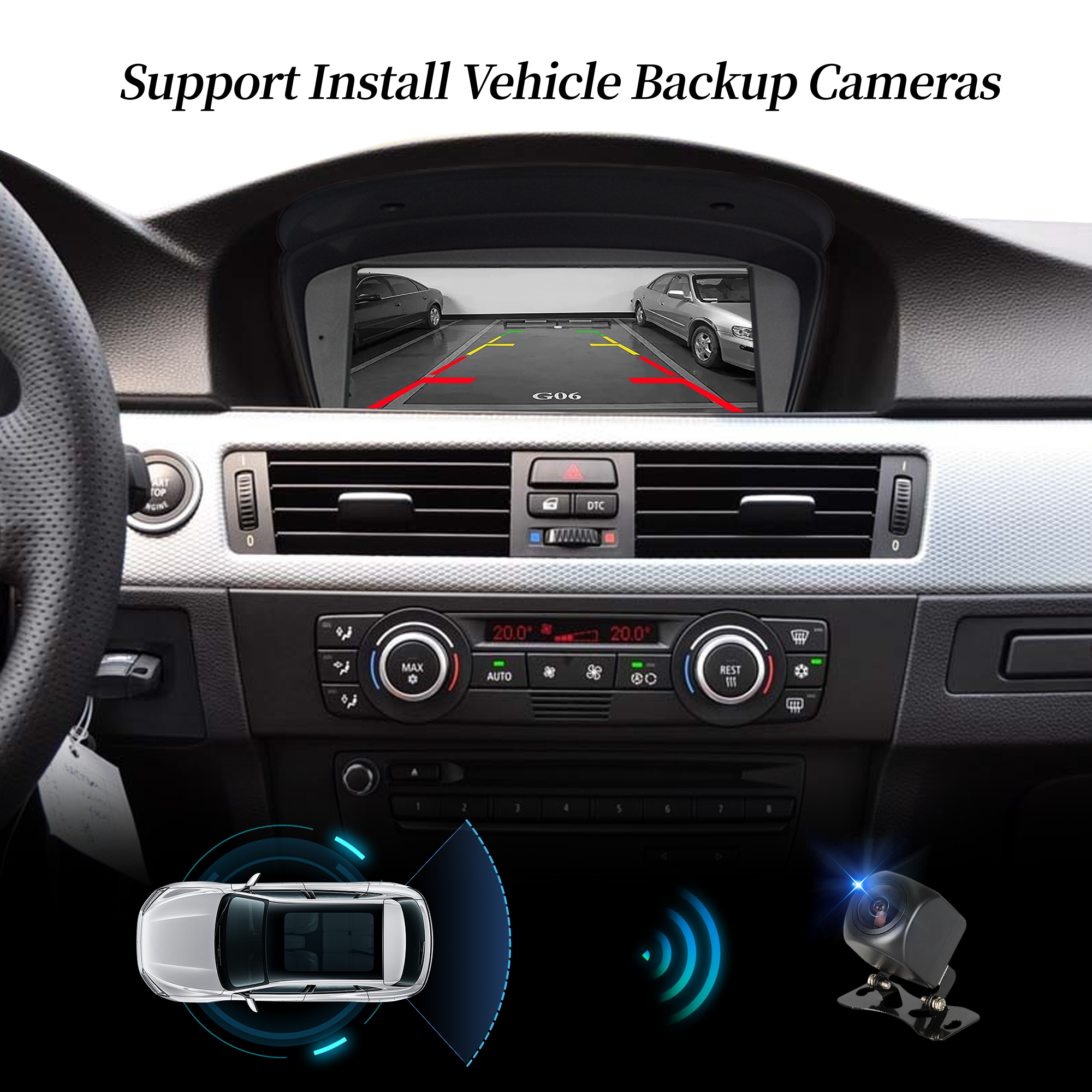 Hualingan hla-8806&nbsp;BMW 5 Series E60,3 Series E90, 6 Series E63&nbsp;Backup &amp; 360&deg; Vehicle Cameras.png