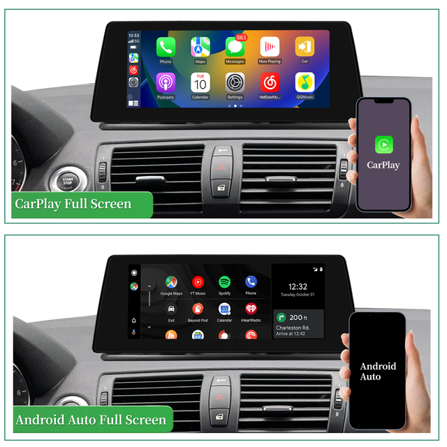 BMW 1 Series Stereo Upgrade 10.25" for E81 E82 E87 E88 | Wireless Apple CarPlay & Android Auto Radio Replacement