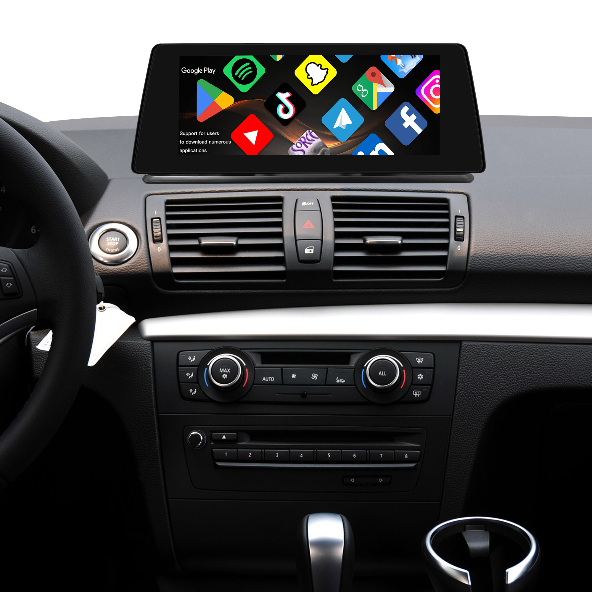 BMW 1 Series 6.5 to 10.25" Screen Upgrade for E81 E82 E87 E88 | Wireless Apple CarPlay Android Auto