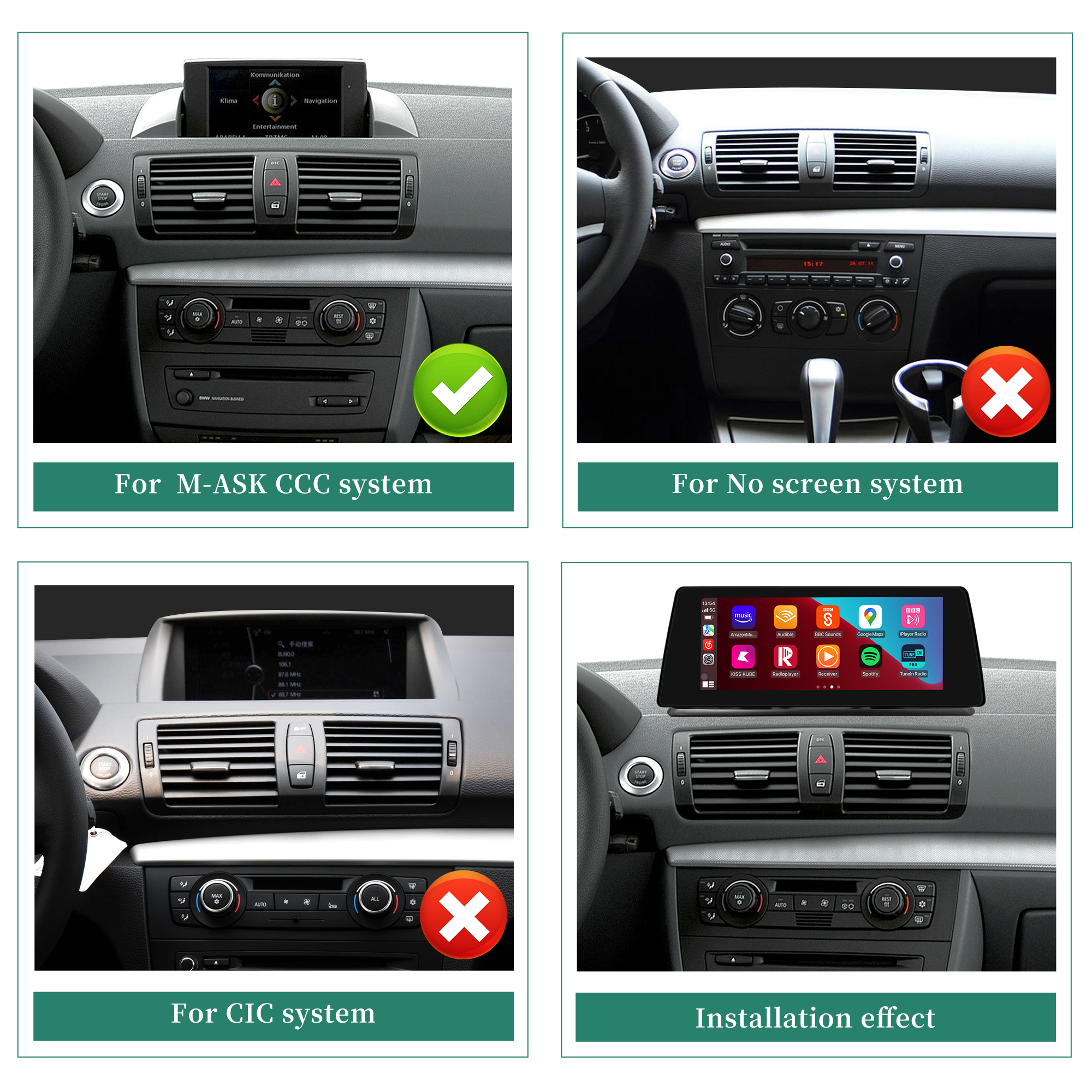 Hualingan HL-1022-1 BMW 1 Series&nbsp;M-ASK CCC&nbsp;Compatible&nbsp;
