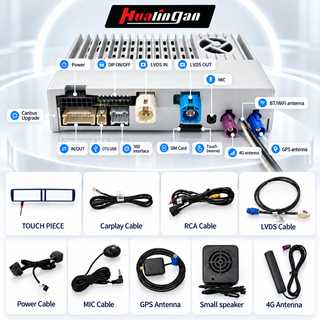 Hualingan Android Retrofit Adapter for Mercedes W222 X222 C217 A217 NTG 5.0 / 5.1/ 5.2 10.25" Non-Screen Upgrade Touch,Wireless Apple CarPlay & Android Auto,Full Mirroring,Google Play, Backup Camera 